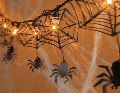 halloween spider web decor