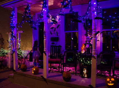 haunted halloween lights