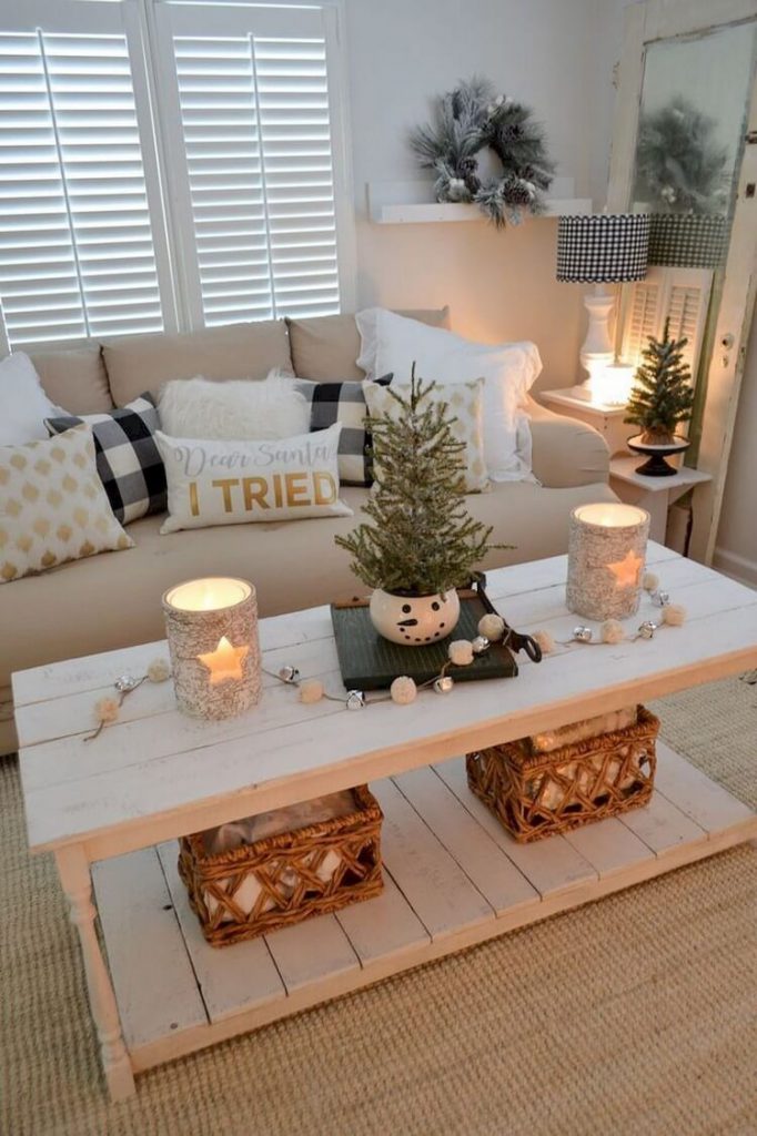 christmas decoration for living area