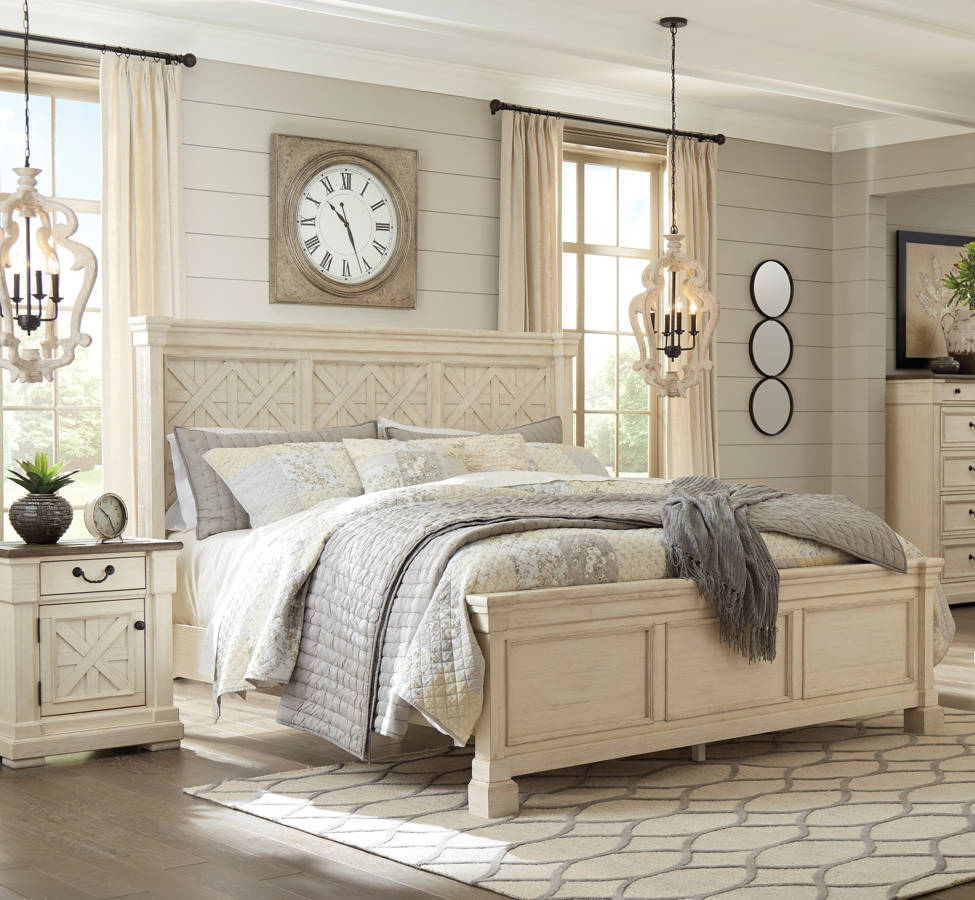 Ashley Furniture Bolanburg White 2pc Bedroom Set With King Bed The Classy Home,United Baggage Charges International