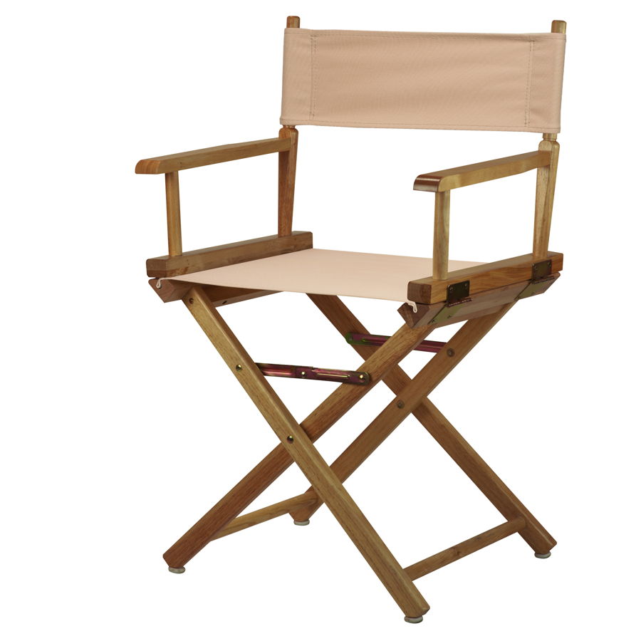 Casual Home Natural Tan Canvas 18 Inch Directors Chair The Classy Home