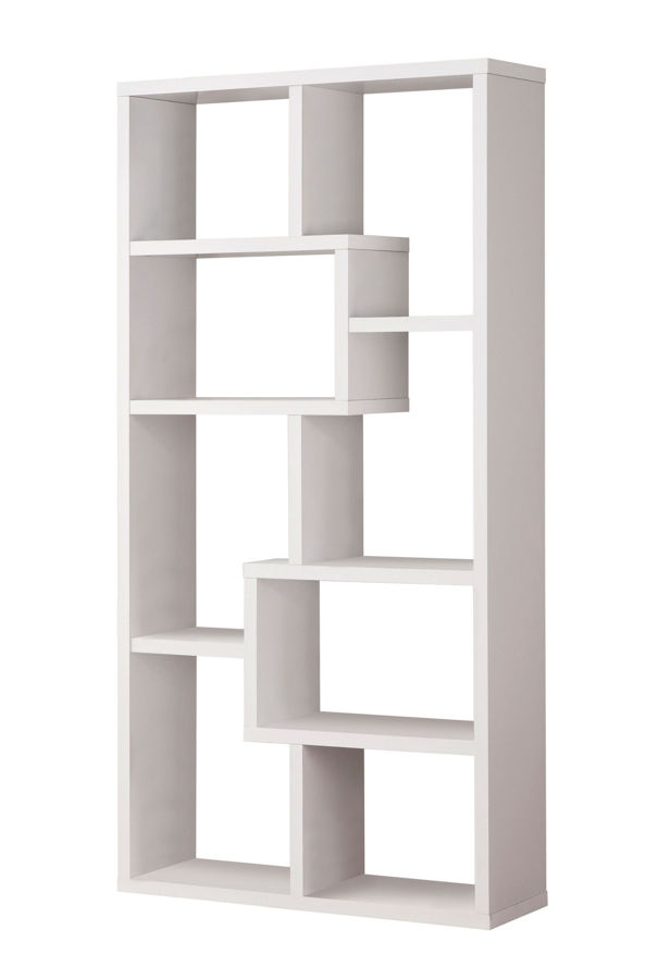 Coaster Furniture White Mdf Wall, White Mdf Bookcase