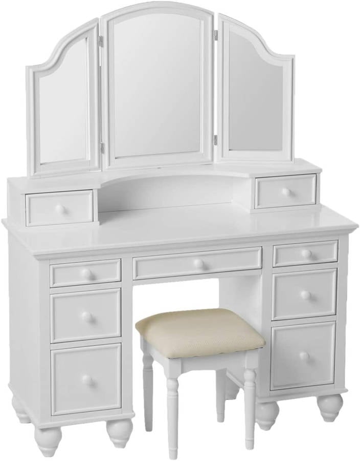 Furniture Of America Athy White 3pc, Furniture Makeup Vanity
