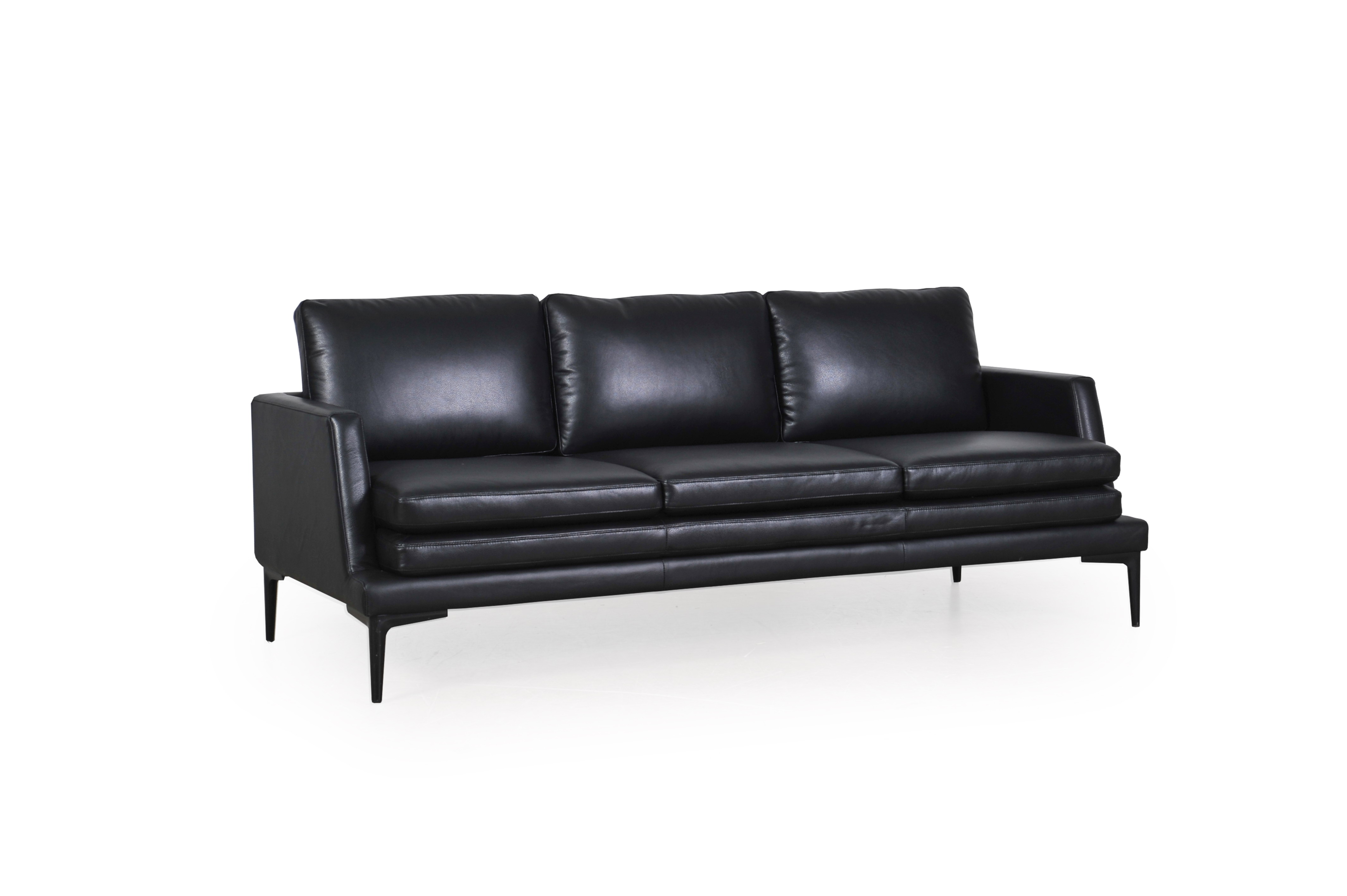 Moroni Rica Black Leather Sofa The, Moroni Leather Furniture