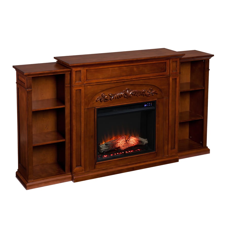 Southern Enterprises Oak Chantilly Electric Fireplace With Bookcases: Review  