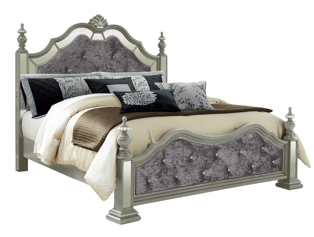 Silver King Bed Clearance 50 Off, Bevelle King Bed Frame