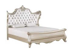 Monique Queen Bed-Champagne