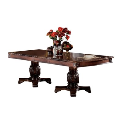 Acme Furniture Chateau De Ville Cherry Double Pedestal Dining Table