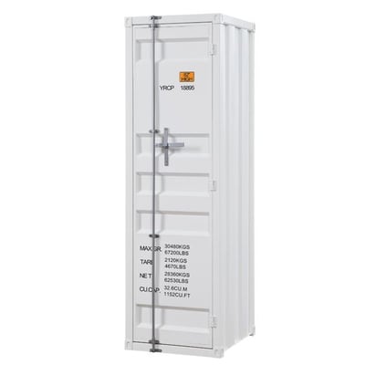 Acme Furniture Cargo White Single Door Wardrobe