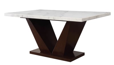 Acme Furniture Forbes White Walnut Dining Table