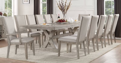 Acme Furniture Rocky Gray Oak 13pc Dining Room Set