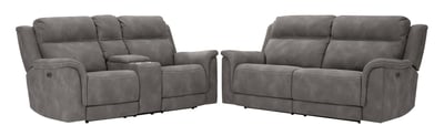 Ashley Furniture Next Gen DuraPella Slate Power 2pc Living Room Set