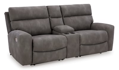 Ashley Furniture Next Gen DuraPella Slate 3pc Power Reclining Loveseat With...
