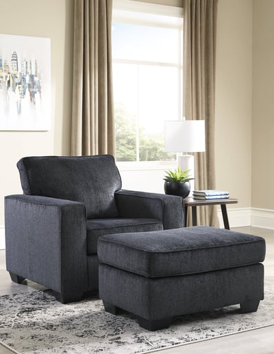 Ashley Furniture Altari Slate Chair And Ottomans Set