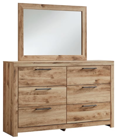 Hyanna Contemporary Tan Dresser And Mirror