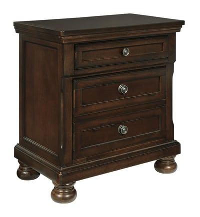 Ashley Furniture Porter Rustic Brown Two Drawer Night Stand