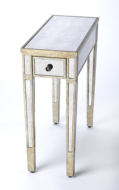 Butler Specialty Katarina Silver Mirrored Chairside Table