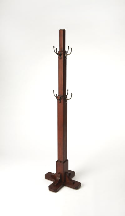 Butler Specialty Webster Medium Brown Coat Rack Tree