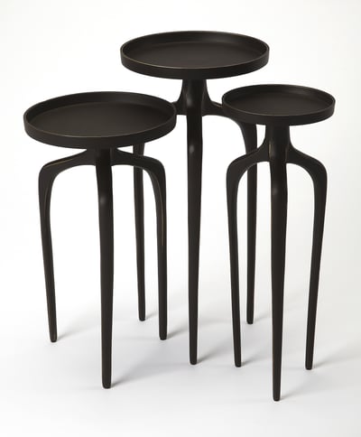 Butler Specialty Franco Black Scatter Table Set