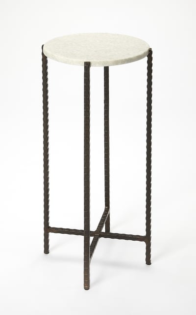 Butler Specialty Nigella White Round Side Table