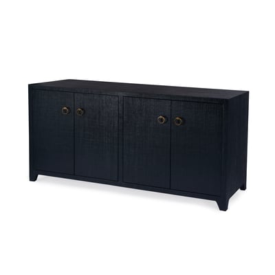 Butler Specialty Bar Harbor Navy Blue Raffia 70 Inch Sideboard