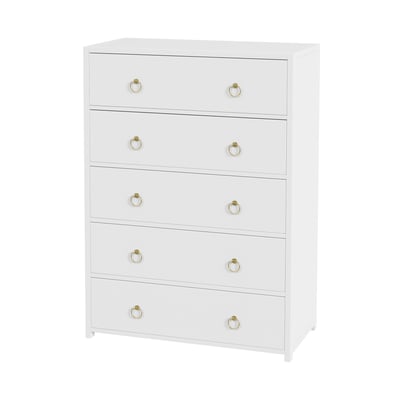 Butler Specialty Lark White 5 Drawer Dresser