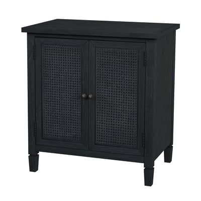 Butler Specialty Flagstaff Black 2 Doors Cane Cabinet