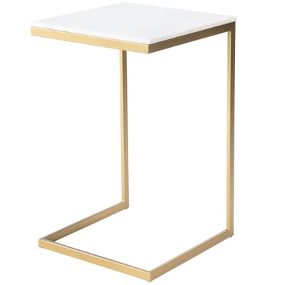 Butler Specialty Lawler White Gold Side Table