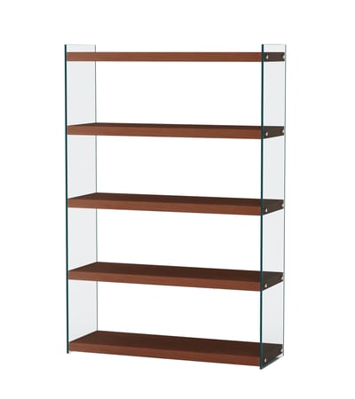 Chintaly Imports Walnut Contemporary Bookcase