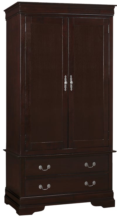 Glory Furniture Louis Phillipe Cappuccino Armoire