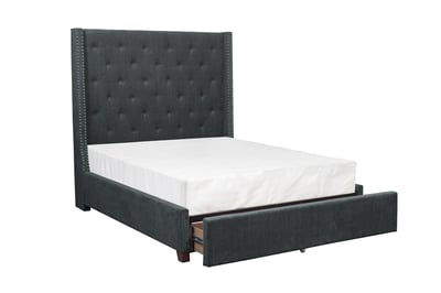 Home Elegance Fairborn Gray King Storage Bed