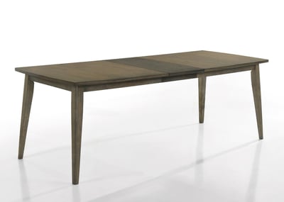 Lilola Home Bistro Vintage Walnut Dining Table with Extension Leaf