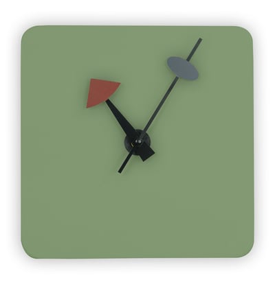 Design Edge Gerringong  Mint Square Wall Clock