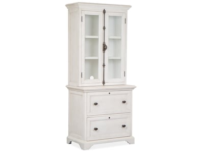 Magnussen Home Bronwyn Alabaster Lateral File with Hutch