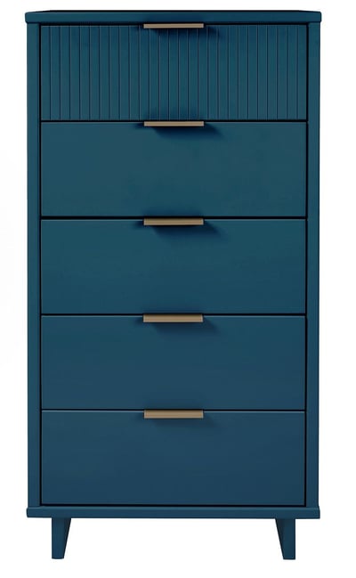Manhattan Comfort Granville Midnight Blue 23.62 Inch Tall Dresser