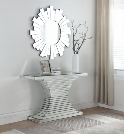 Meridian Furniture Nexus Console and Mirror Set