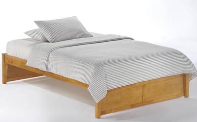 Night and Day Furniture K Series Medium Oak King Basic Platform Bed