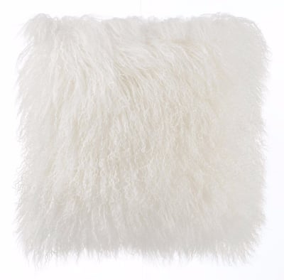 TOV Furniture Tibetan White Pillow