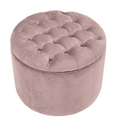 TOV Furniture Queen Blush Storage Ottoman