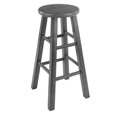Winsome Ivy Rustic Gray Square Leg Counter Stool