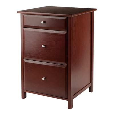 Winsome Delta Walnut File Cabinet