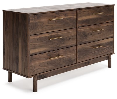 Ashley Furniture Calverson Mocha Six Drawer Dresser