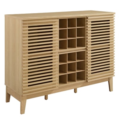 Modway Furniture Render Oak Bar Cabinet