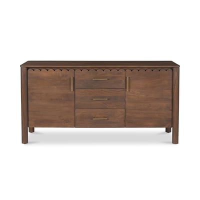 Moes Home Wiley Vintage Brown 3 Drawers Sideboard