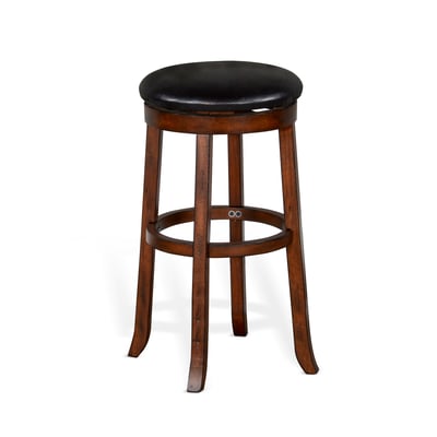 2 Purity Craft Tuscany Vintage Mocha Bar Swivel Stools