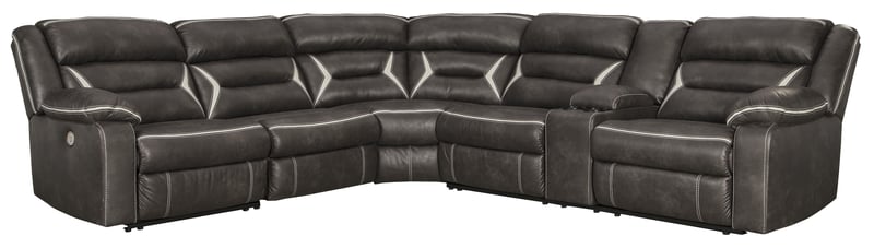 Ashley Furniture Kincord Contemporary Midnight Sectional 13104S3