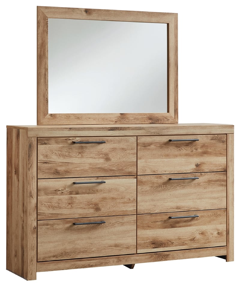 Hyanna Contemporary Tan Dresser And Mirror B1050B1