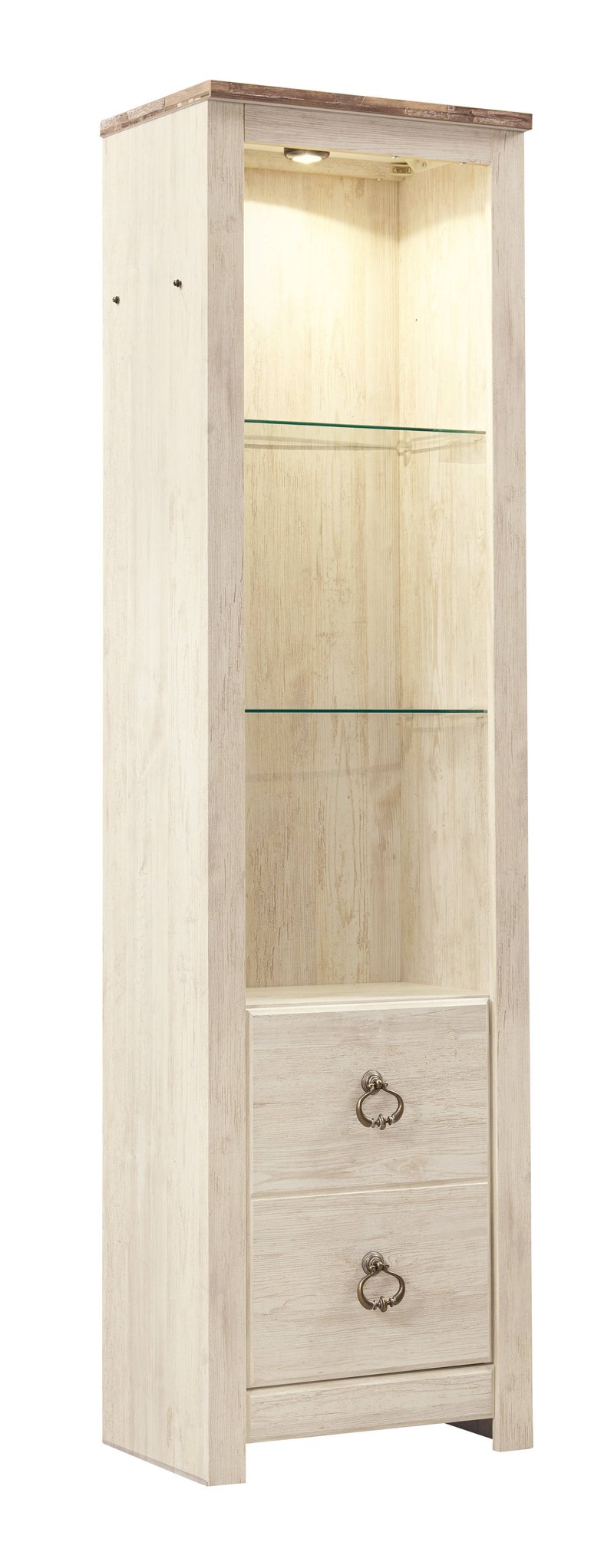 Ashley Furniture Willowton Whitewash Tall Pier W267-24