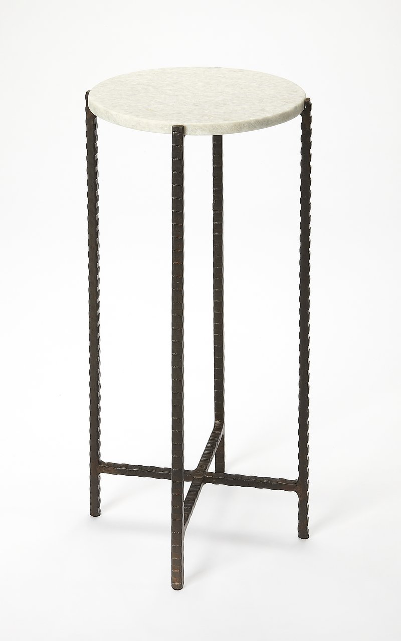 Butler Specialty Nigella White Round Side Table BSF-5245389