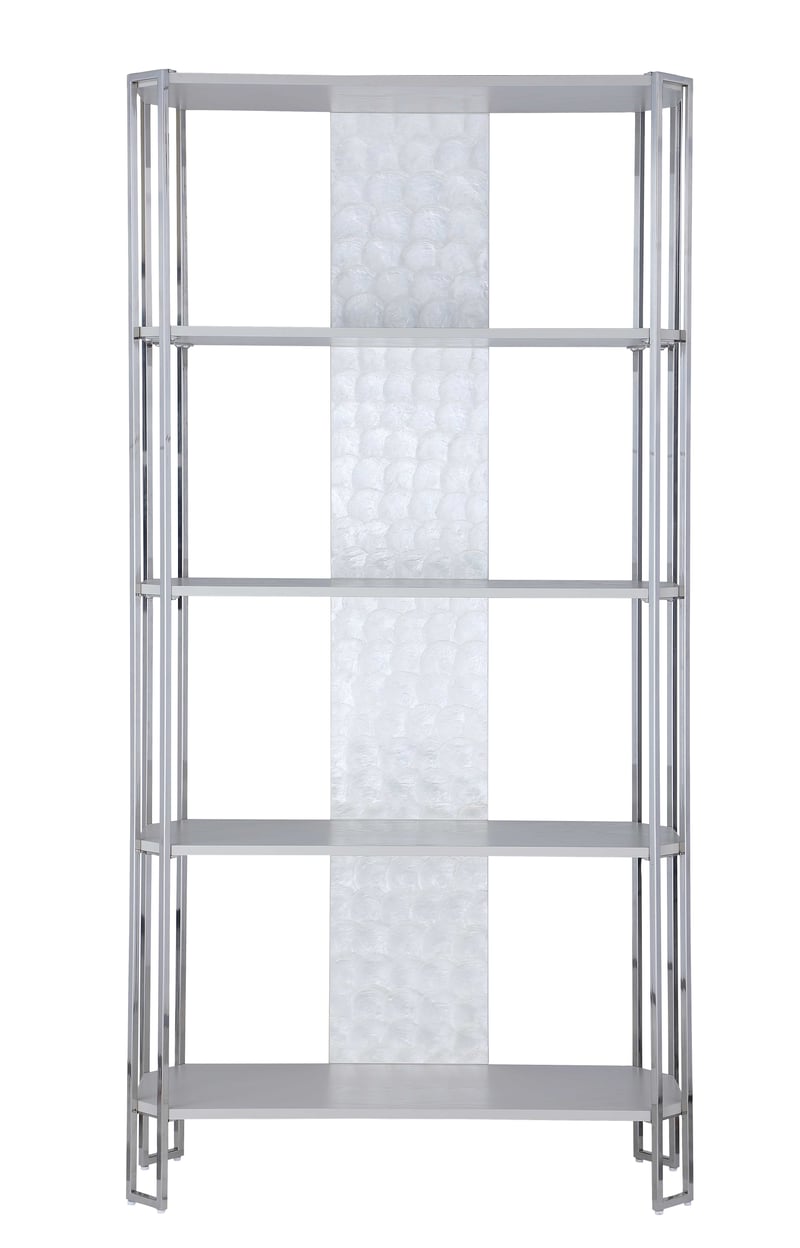 Chintaly Imports Kendall Pearl Grey Bookshelf Frame CHF-KENDALL-BKS-F
